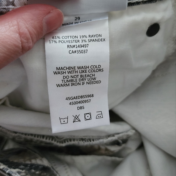 JOE'S JEANS The Icon Midrise Skinny Ankle Jeans Snakeprint Womens Size 29 - Picture 7 of 8